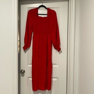 La ligne red dress